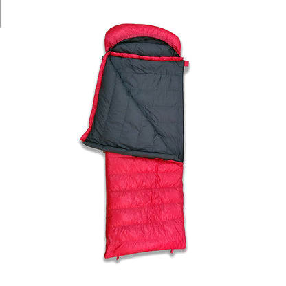 Water Repellent Ripstop Nylon Envelope Duck Down Sleeping Bag 800g