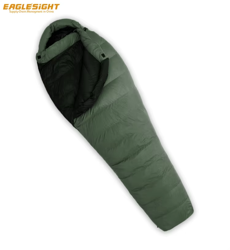Winter Waterproof Goose Down Sleeping Bag with 400-800g Fill for Outdoor Camping and Hiking Mummy Style
