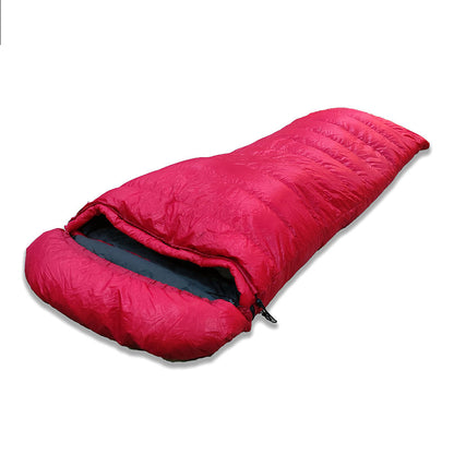 Water Repellent Ripstop Nylon Envelope Duck Down Sleeping Bag 800g
