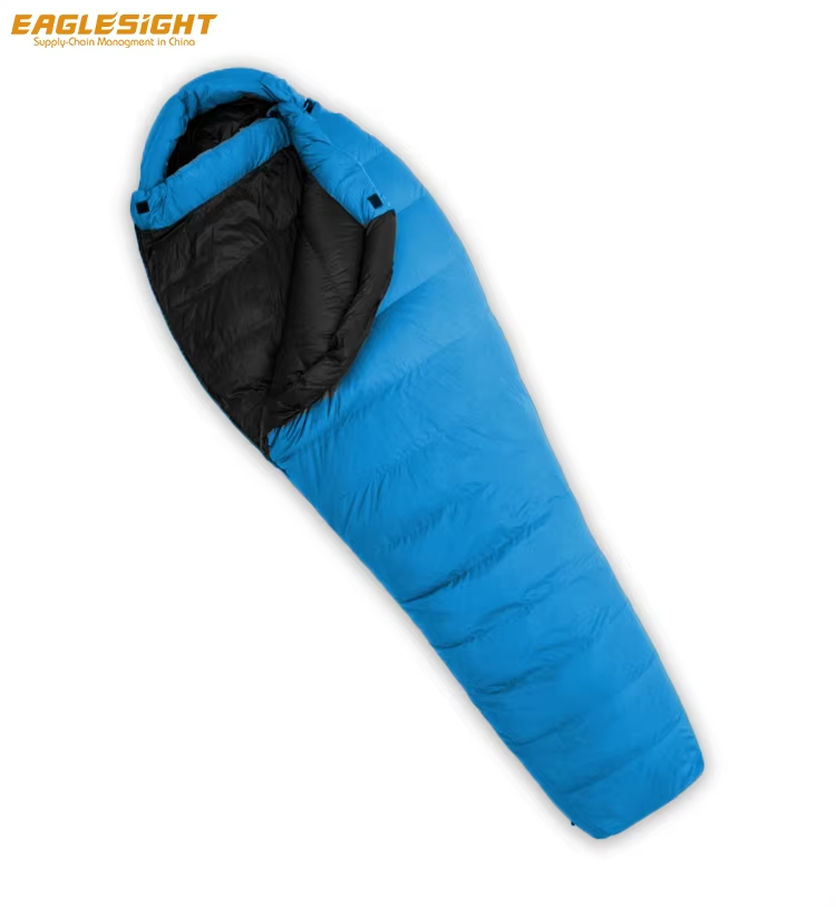 Winter Waterproof Goose Down Sleeping Bag with 400-800g Fill for Outdoor Camping and Hiking Mummy Style