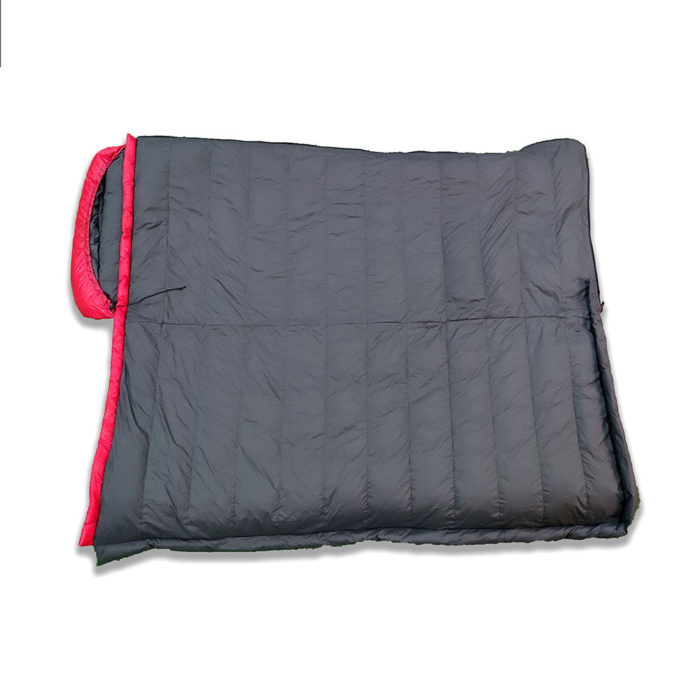 Water Repellent Ripstop Nylon Envelope Duck Down Sleeping Bag 800g