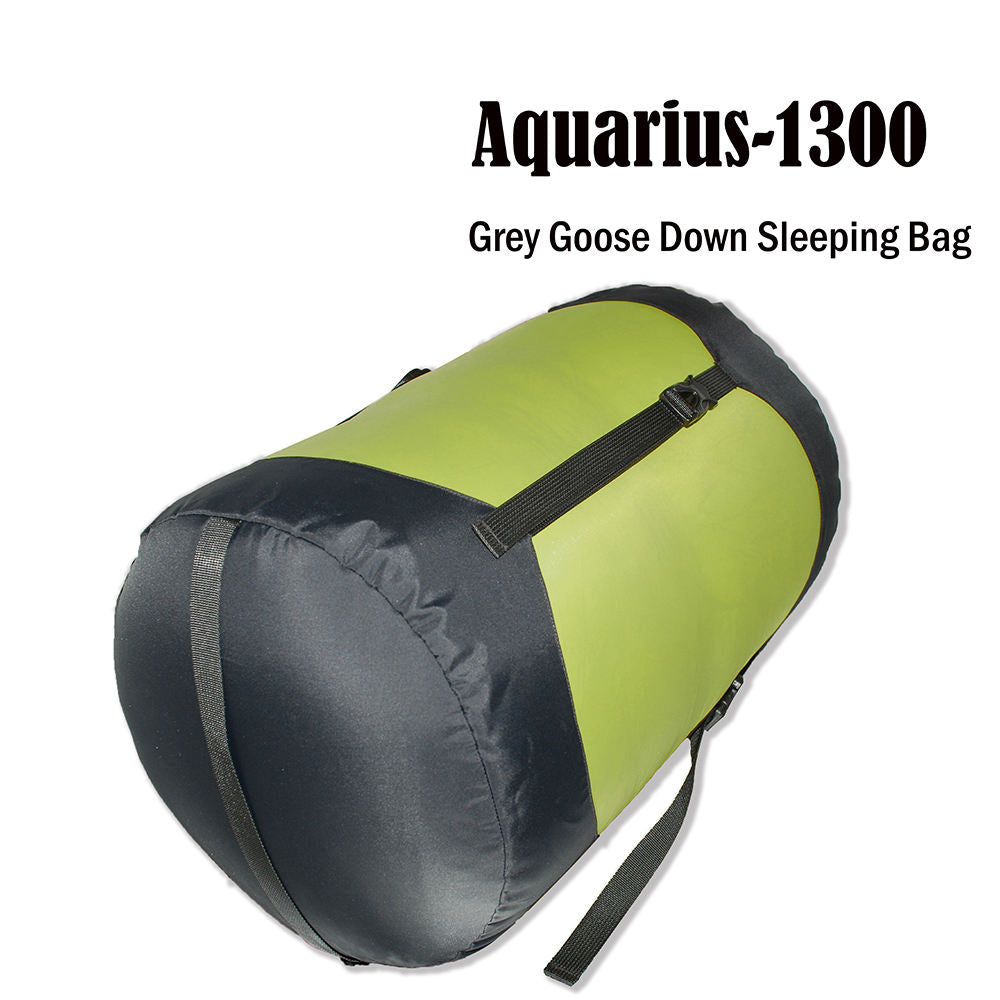 Goose Down Sleeping Bag Water Repellent Ripstop Nylon with 1300g