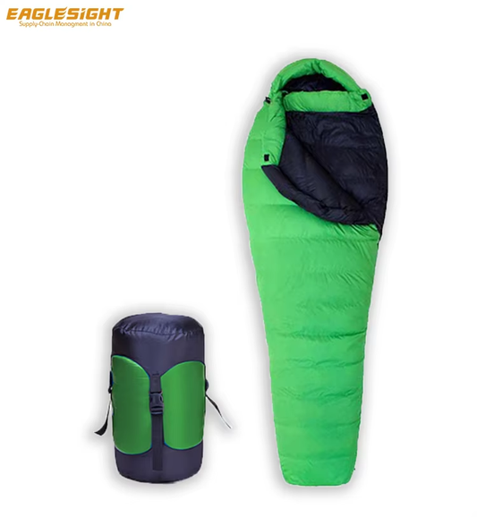 Winter Waterproof Goose Down Sleeping Bag with 400-800g Fill for Outdoor Camping and Hiking Mummy Style